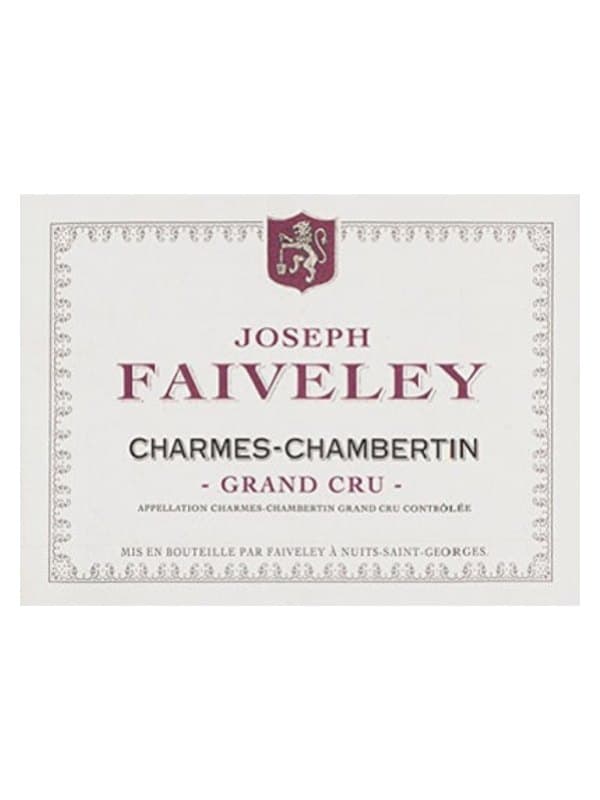 Charmes Chambertin Grand Cru Domaine J Faiveley