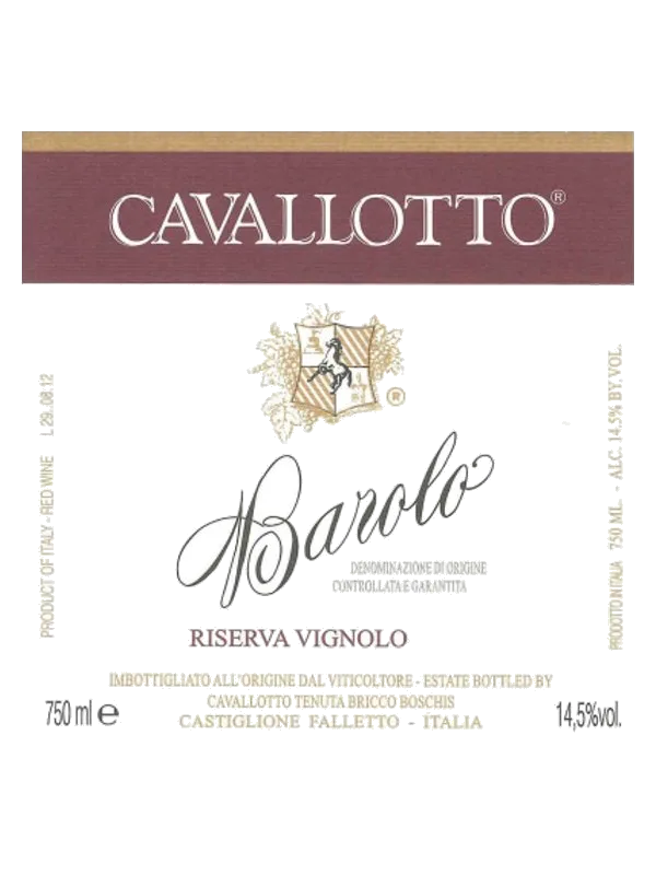 Cavallotto Barolo Riserva Vignolo