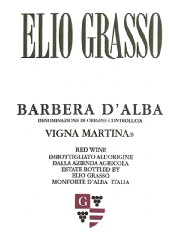 Elio Grasso Barbera d'Alba Vigna Martina