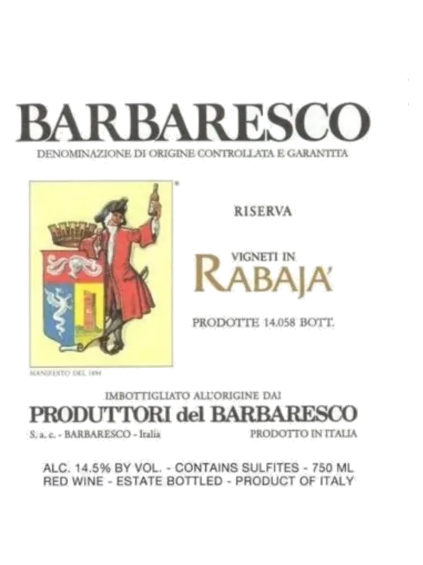 Produttori del Barbaresco Barbaresco Rabaja Riserva