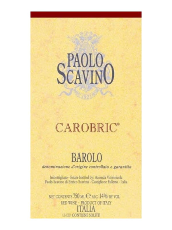 Barolo, Carobric, Paolo Scavino