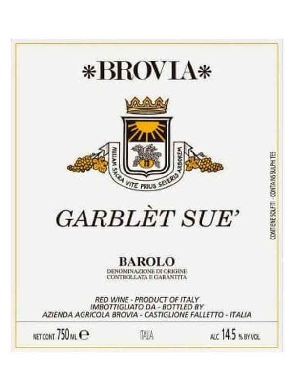 Barolo, Garblet Sue