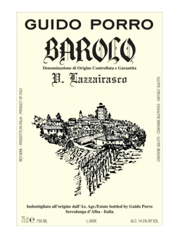 Guido Porro Barolo Lazzairasco