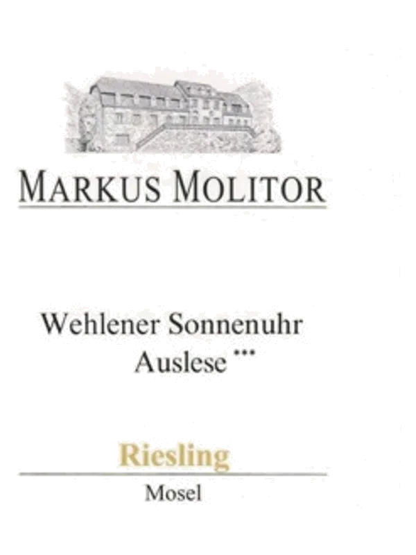 Markus Molitor Wehlener Sonnenuhr Riesling Auslese *** Goldkapsel
