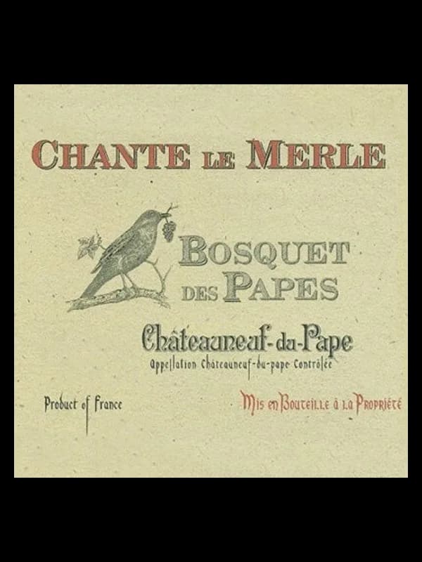 Chateauneuf du Pape Chante le Merle Vieilles Vignes