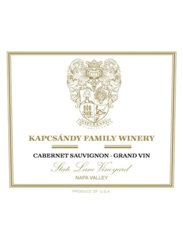 2018 Kapcsandy Cabernet Sauvignon Grand Vin State Lane