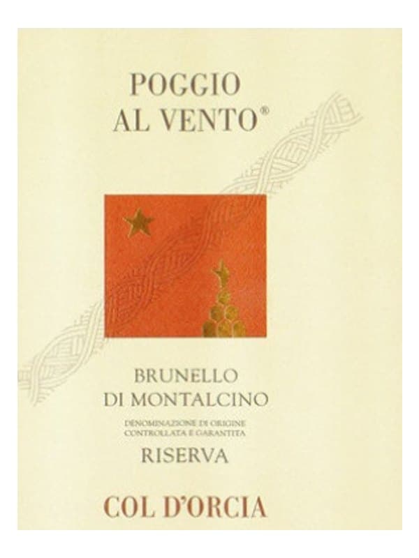 2001 Col dOrcia, Brunello di Montalcino, Poggio Vento Riserva